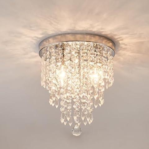 Surpars House Silver Crystal Mini Chandelier Cover