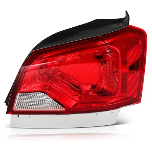 ECCPP Tail light Assembly For Chevrolet Impala 2014-2020 Passenger Side (Chrome Housing Red Lens)