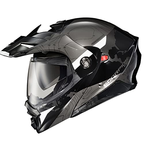 ScorpionEXO AT960 Modular Adventure Street Motorcycle Helmet with Bluetooth Ready Speaker Pockets...