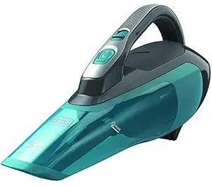 Black + Decker WDA320B 10.8V 2.0Ah Cordless MPP Wet & Dry Handheld Vacuum Cleaner with Bowl Capacity to Clean Dust & Debris from Home, Car & Bike, 1 Year Warranty (Charge Fully Before Using), Blue