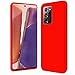 Produktbild Conie Hülle für Samsung Galaxy Note 20 Ultra, TPU Silikon Case [MICROFASER Innenfutter] Anti Kratz, Handyhülle Galaxy Note 20 Ultra, Rot