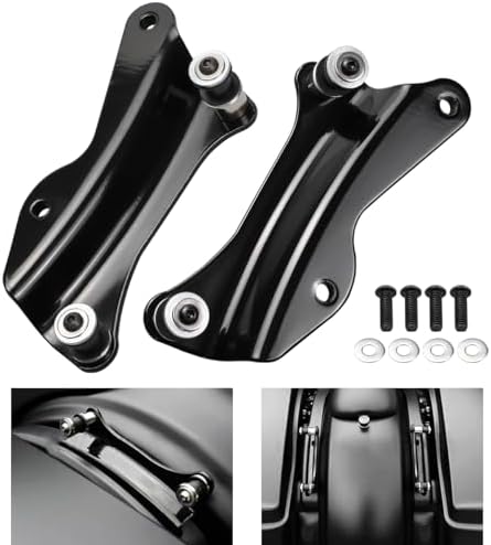 Ecotric Chrome 4 Point Docking Hardware Kit Compatible With 2014 2022 Harley Davidson Touring Street Glide Road King Electra Gli