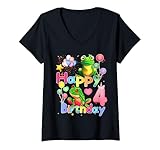 Photo Gallery donna frog birthday 4th happy birthday cute frog birthday birthday maglietta con collo a v Photo Gallery donna frog birthday 4th happy birthday cute frog birthday birthday maglietta con collo a v