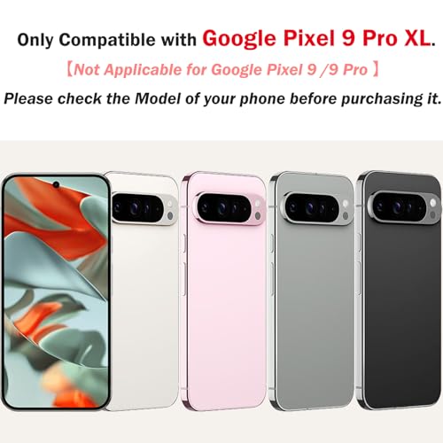 Image of for Pixel 9 Pro XL Back Glass Replacement with Rear Camera Lens for Google Pixel 9 Pro XL 5G Back Cover Glass Housing Door + Pre-Install Tapes + Tools(Not Suitable for Pixel 9 /9 Pro) (Rose Quartz)