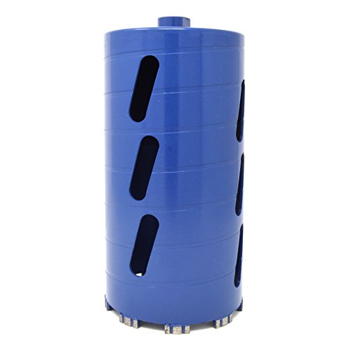 Lackmond PRM Series Dry Masonry Drill Bit - 4" Stone/Masonry Hole Saw with Diamond Segments for Fast Drilling & 5/8"-11 Thread Arbor - DCB4PRM