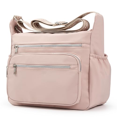Image of Crossbody Bag for Women, Large Lightweight Nylon Shoulder Purse for Travel | Trendy Crossbody Purse with Roomy Multi-Pocket Design, Large Capacity, Waterproof for Everyday Use, Shopping, Work & Weekend