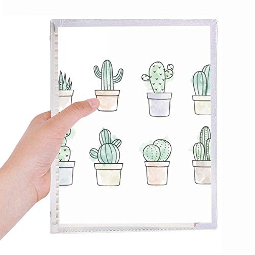 Carnet de notes cactus avec spirale rechargeable pour organiser vos idées créatives