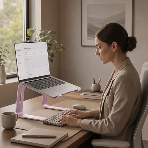 Orionstar Ergonomic Laptop Stand, Aluminum Riser, 10-15.6",Pink by Orionstar - Used condition - Image 7
