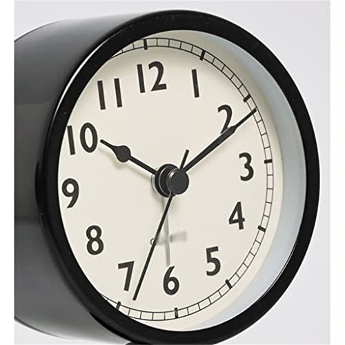 Ljmxg Iron Art Small Alarm Clock Silent Desk Clock Desktop Glow Pointer Quartz Watch (Color : D, Size : 1) #TOP3