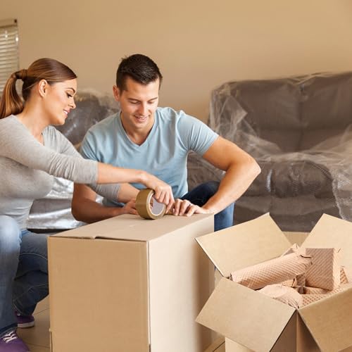 SZSYumUnion Papier-Luftpolsterfolie, Packpapier für Umzug, Versand und Geschenkverpackung, nachhaltige Verpackungsmaterialien für Umzugskartons und zerbrechliche Gegenstände (30CM x 30M)