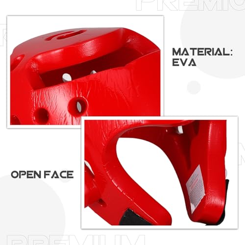 Casco de taekwondo para niños con casco abierto para entrenamiento marcial 7