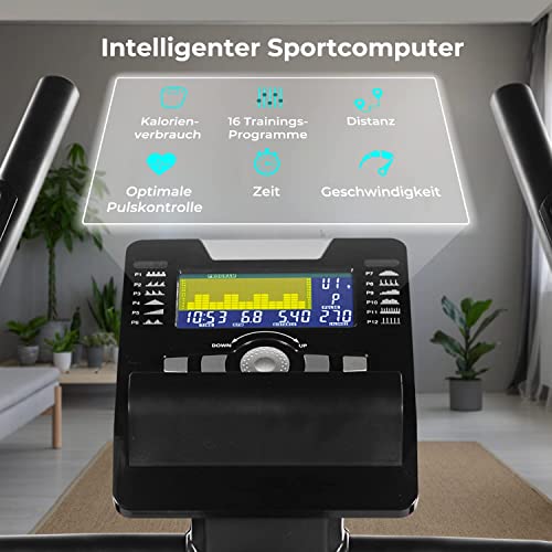 AsVIVA Heimtrainer & Ergometer H22 Pro Bluetooth in Schwarz I Hometrainer mit Magnetmotor & Pulsmessung I mit… – Bild 5
