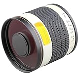 Kompatibel for Nikon Canon Sony DSLR Macro 4/3 spiegelloses 500 mm f/6,3 MF Teleobjektiv mit Spiegel, 2 x Telekonverter 1000 mm(Samsung)