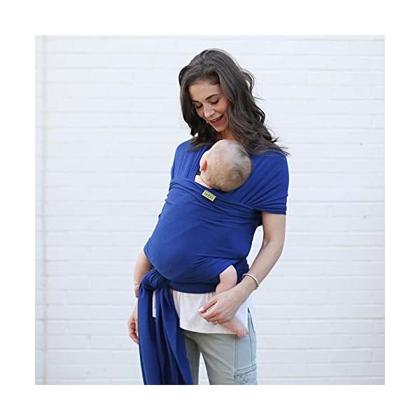 Boba Baby Tragetuch Neugeborene - Organic Dark Grey - Elastisches Babytragetuch und Stilltuch für Unterwegs - Einfach zu binden - Babytrage Neugeborene ab Geburt bis 16kg – Bild 3