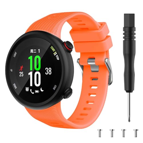 Correa de silicona para Garmin Swim 2, correa de reloj inteligente, pulsera deportiva para Garmin Forerunner 45 45s, accesorios de pulsera, naranja, para Forerunner 45s, For Forerunner 45s