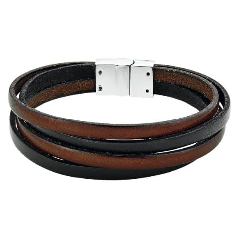 s.Oliver Men's Casual Leather Bracelet Cover