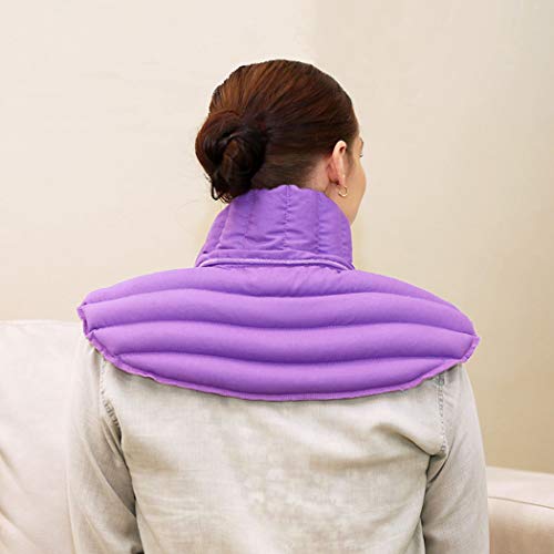 Set of 3 Lavender Heating Pads for Neck and Shoulder Plus | Neck Wraps Microwavable for Relief of Pain, Sore Muscles, Stress, Tension and Headaches (Purple Plus Lavender Value Set)