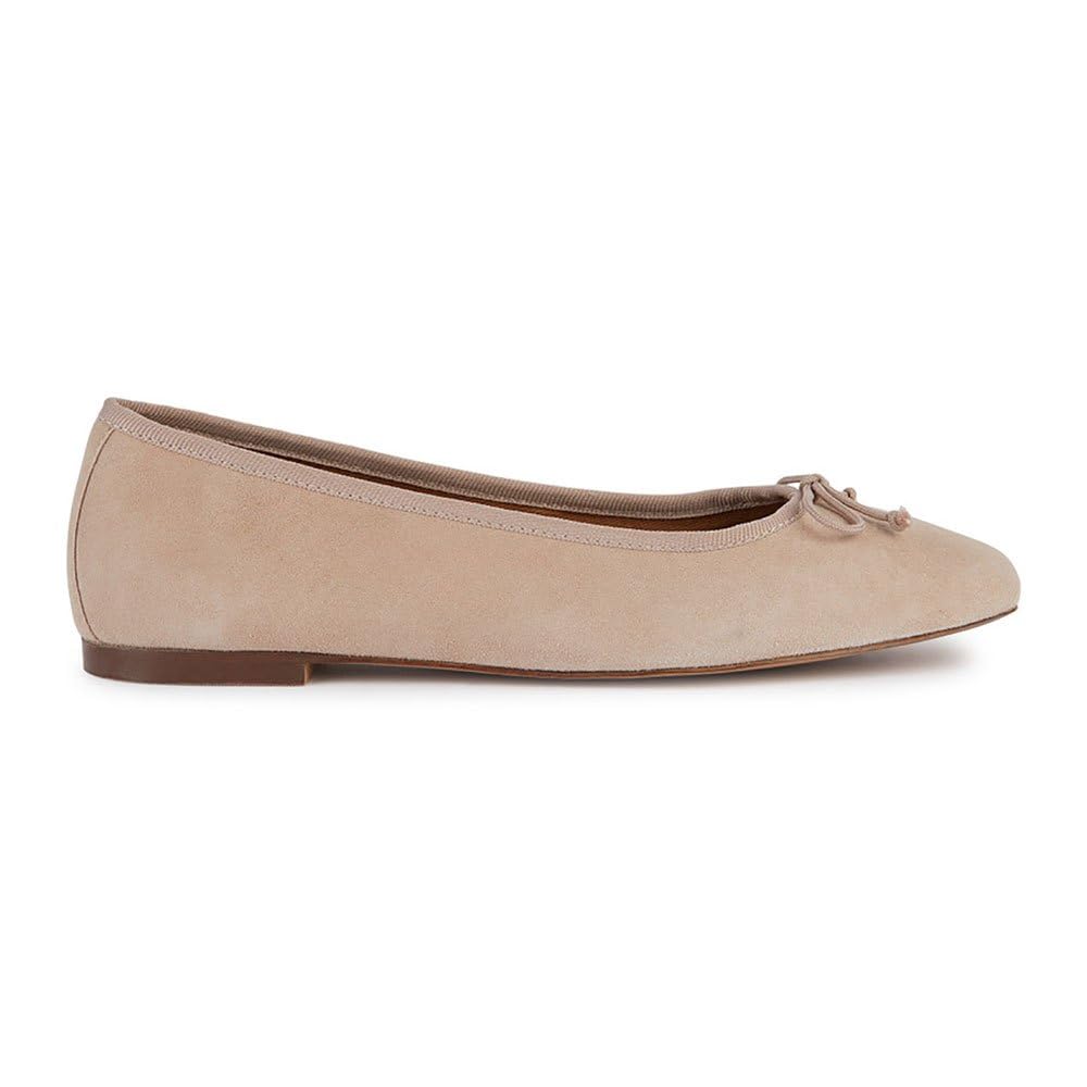 Geox Women's D Marsilea A Ballet Flat, Nude, 2.5 UK