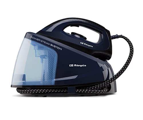 Orbegozo VP 8550 Centro de Planchado a Vapor, Planchado en Seco y a Vapor, Regulador de Temperatura, Botón Autolimpieza, Depósito de Agua Extraíble 1.2 L, 2400 W, Azul - imagen 2