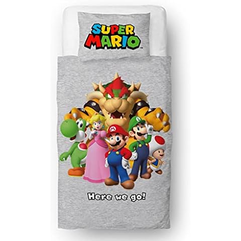 Nintendo Super Mario Reversible Duvet Cover Set Cover