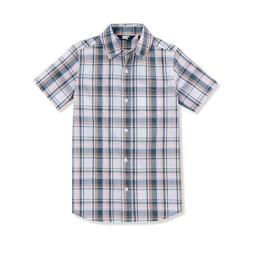 Lands' End Kids Short Sleeve Poplin Camp Shirt