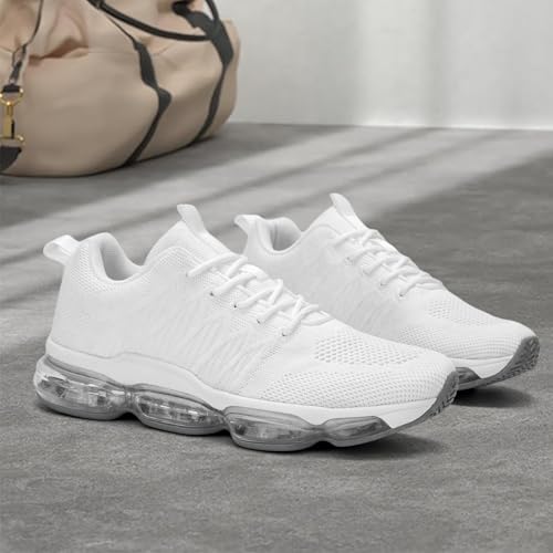 Image of Socviis Men's Air Cushion Running Shoes Breathable Tennis Fashion Sneakers Non Slip Workout Casual Sport Shoes Gym Training Comfortable Walking Shoes