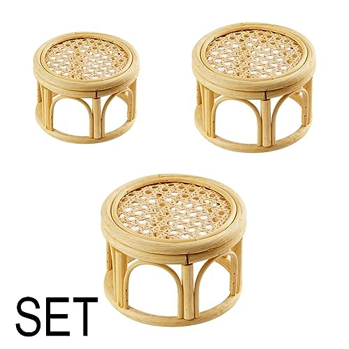 Support de pot de plantes de jardin en rotin pour surélever vos bonsaïs - 6