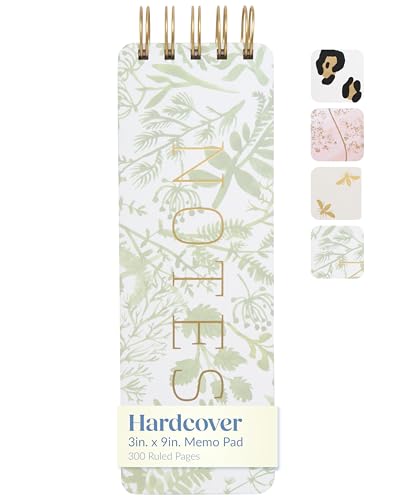 WORLD TRAVELER Eccolo Tall Spiral Memo Pad, 300 Pages, 150 Sheets, Double Spiral Binding, Office...