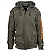 Timberland PRO Men's Honcho Sport Full-Zip Hooded Sweatshirt, Burnt Olive, Extra Large