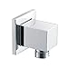 Produktbild bath & more 150012439 Wandanschlussbogen Quadrat II, 1/2" mit Rückflussverhinderer, chrom
