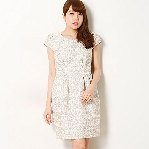 Amazon Co Jp ルビーリベット Rubyrivet ジャガードコクーンワンピース 051ベージュ S 36 服 ファッション小物