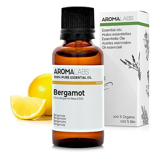 Aroma Labs - Bergamota - Aceite Esencial Orgánico - Quimiotipado y Certificado AB - 30 mL