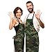 Olikked Garden Apron for Women Camouflage Funny Aprons for Men for Kitchen Cooking Restaurant BBQ Painting Crafting Gardening 27” (W) x 31” (H), Waterproof Apron
