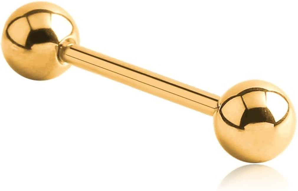 Amazon.com: Bubble Body Piercing Gold Pvd Coated Surgical Steel Barbell