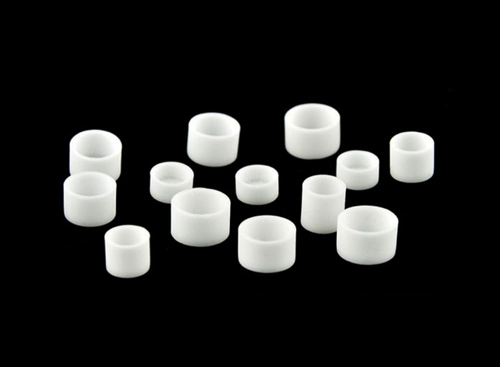 10 crisoles de corindón AL2O3 de alta pureza for pruebas de análisis térmico TGA DTA(6.7x7.1mm without Lid)