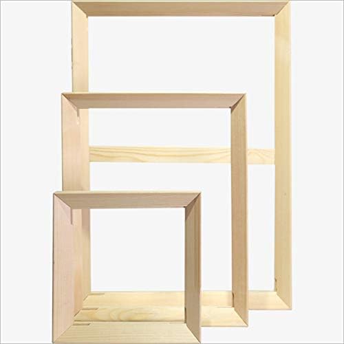 BLUESKYUP Frame - 40X50cm DIY Painting Calligraphy Frame Mosaic Assembly Wooden Frame for Oil Painting by Numbers in The Living Room Dear HK000 1 PCs