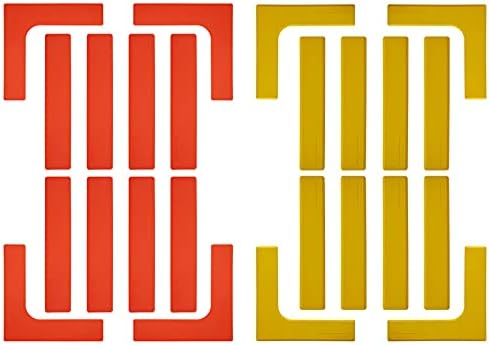 Eco Walker Court Line Marker Set Create Your Own Pickleball Mini Tennis Court (RED-Yellow)
