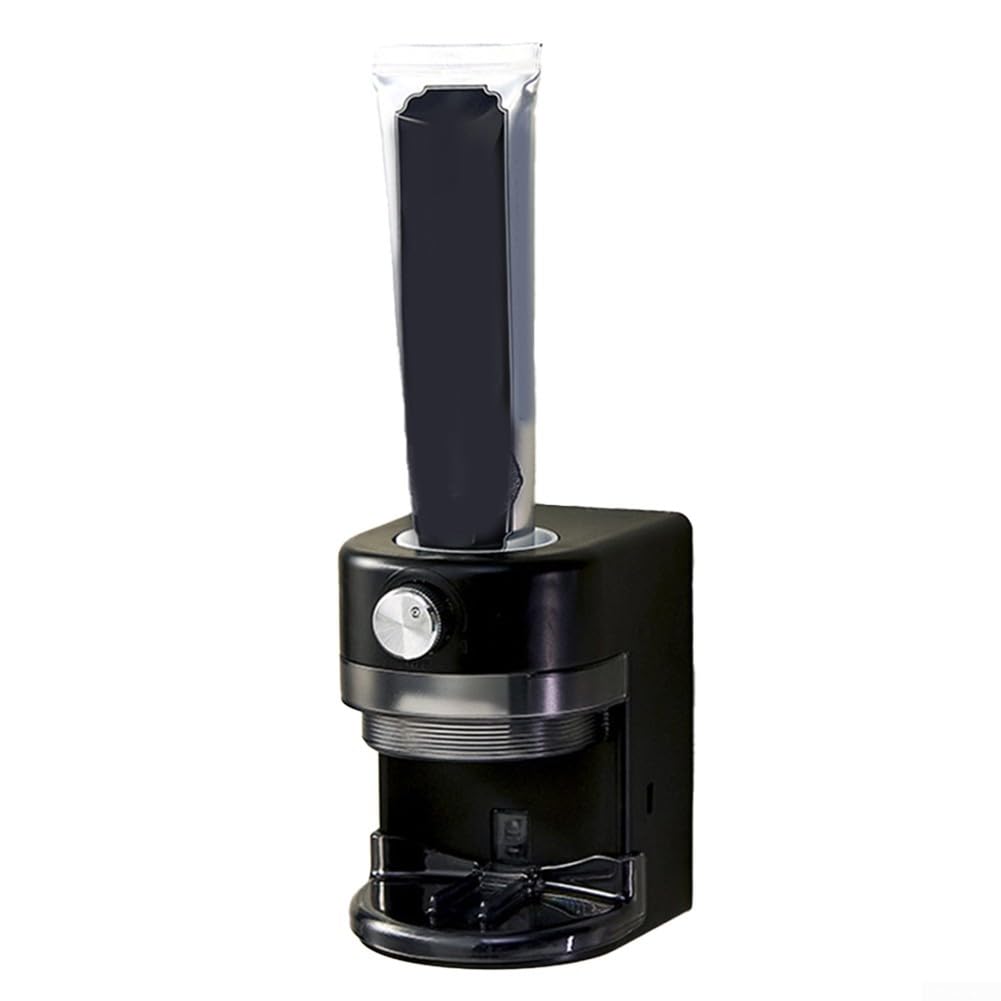 Dispenser automatico di dentifricio che combina tecnologia a induzione con montaggio a parete perforato per un facile controllo del dentifricio (bianco)