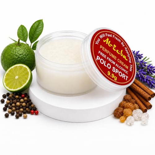 Image of Al Zeba Polo Sport Solid Perfume | Long Lasting Alcohol-Free Solid Perfume Cream | Travel Friendly | Fresh Sport Fragrance | 9.9g