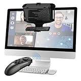 7.7-inch Portable teleprompter, Handheld/Desktop/Monitor 3-in-1 Mode, HD 70/30 Beam Splitter Glass, Supports Remote Control, Compatible with iOS/Android Tablets