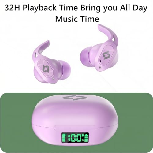 Image of Wireless Earbuds Bluetooth Earbuds Wireless Charging Case Waterproof Headphones Built in Microphone Stereo Bass 64H Playback LED Power Display for iPhone Android Phones Computer Sports Gaming Workout