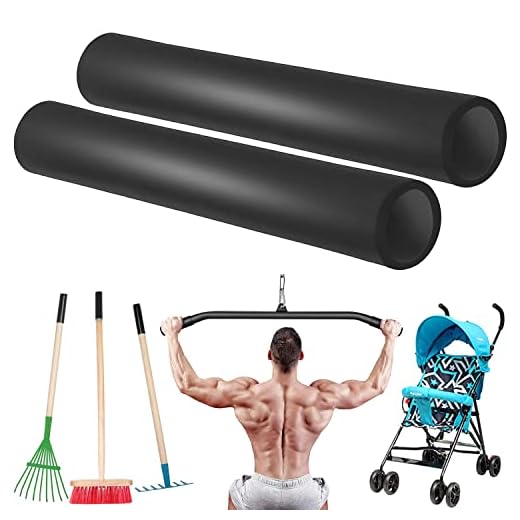 Taeku Foam Tubing Grips, 1 Pair Comfortable Durable NPVC Foam Handle Cover for Fitness Home Lawn Bicycle Handle (18CM)