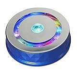La de exhibición giratoria de joyería eléctrica con luces de colores hace que los productos sean más prominentes y llamativos.