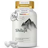 Extracto Puro de Shilajit 120 Cápsulas | +2 Meses | Fuente Potente del Himalaya con Ácido Fúlvico | Ácido Húmico y Oligoelementos | Apoyo al Sistema Inmunológico y Energía | Nature spring®