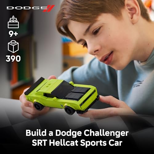 LEGO Speed Champions Dodge Challenger SRT Hellcat Sports Car Toy - Building Set for Learning, Play and Display - Kids Toy for Boys and Girls, Ages 9+ - Birthday Gift Idea for Race Car Fans - 77237