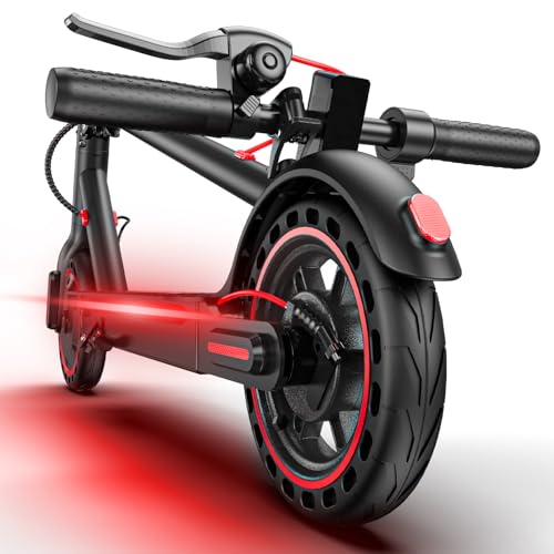 Electric Scooter Adults, Up to 21 MPH, Folding E-Scooter Built-in Side Lights,...