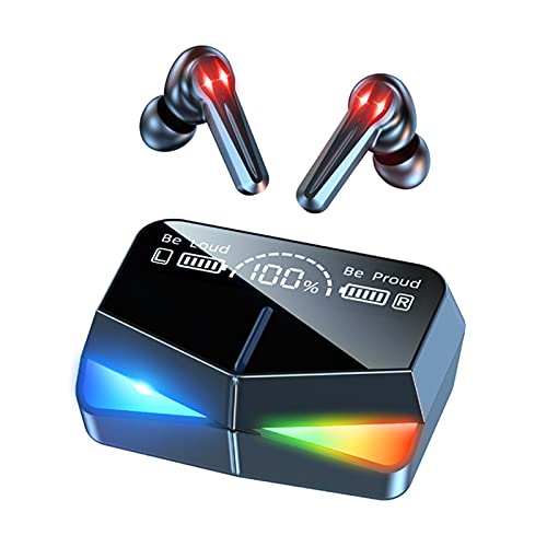 GEZICHTA Wireless Gaming Earbuds,Low Latency Gaming Earphones,Wireless Bluetooth Earbuds with Music & Game Dual Modes,Touch Control in-Ear Headsets(Black)