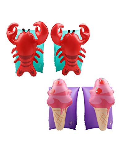 Airmyfun - Lote De 2 Brazaletes Hinchables De Natación Para Niños De 3 A 6 Años, Flotadores De Piscina Y Playa