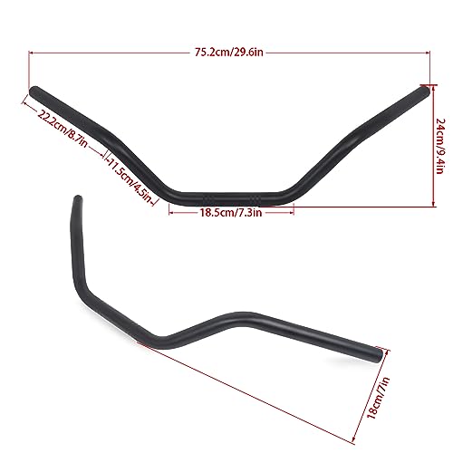 Cobike ST-00 Motorcycle Hanger 1 Inch 25Mm Ace Cafe Racer Clubman Handlebar Handle Bars Handlebars Bar Compatible With Harley Sportster Xl883 Xl1200 thumb #6