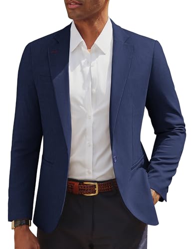 PJ PAUL JONES Sakkos für Herren Anzugjacke Regular Fit Blazer Sportlich Modern Marineblau XL
